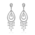 Rain Diamond Earrings (15.01 ct Diamonds) in White Gold
